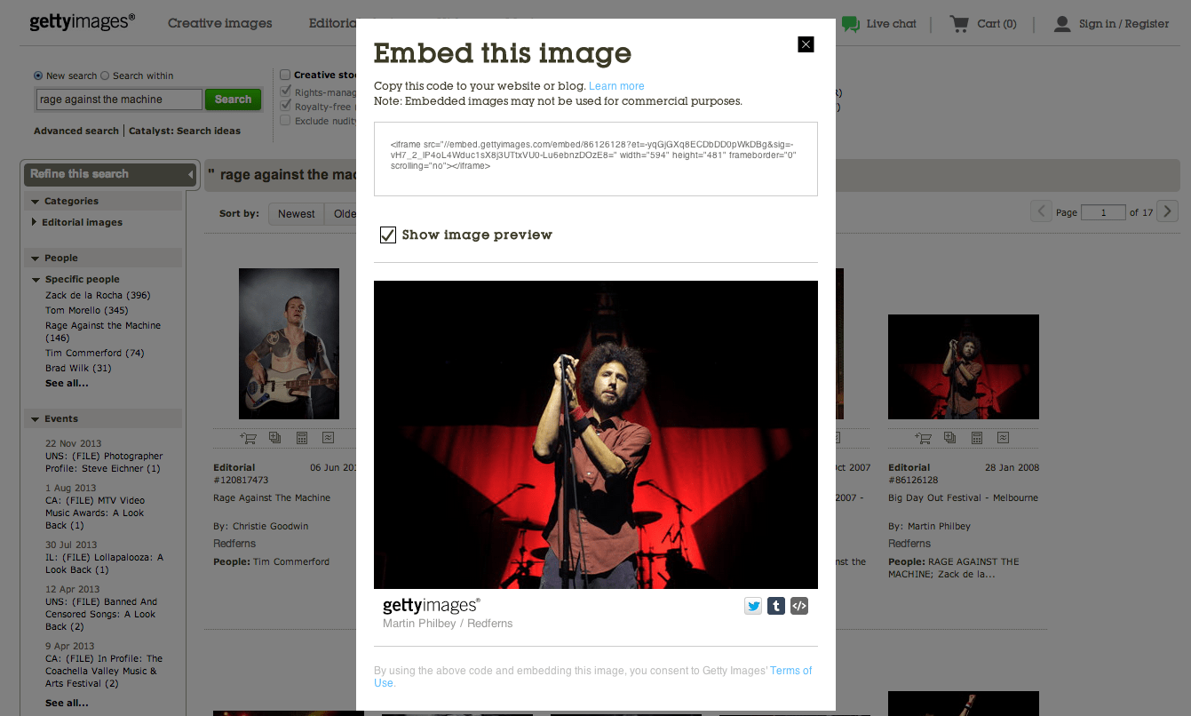 Search Getty Images rage against the machine1
